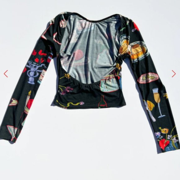 Rowan Top LISA SAYS GAH - Set the Table Caviar - SMALL ONLY - Picture 7 of 8